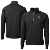 New York Mets Cutter & Buck Adapt Eco Hybrid Raglan DryTec Quarter-Zip Jacket - Black - MLB Sale