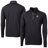 New York Yankees Cutter & Buck Adapt Eco Raglan Quarter-Zip Jacket - Black - MLB Lifestyle