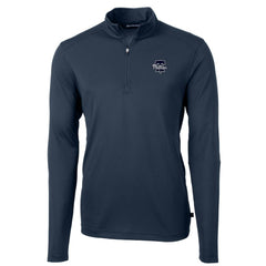 Philadelphia Phillies Cutter & Buck Virtue Eco Pique Quarter-Zip Jacket - Navy - MLB Sale