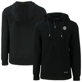New York Yankees Cutter & Buck Roam Eco Recycled Tri-Blend Half-Zip Hoodie - Black - MLB Lifestyle