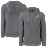 New York Mets Cutter & Buck Roam Eco Recycled Tri-Blend Half-Zip Hoodie - Gray - MLB Discount