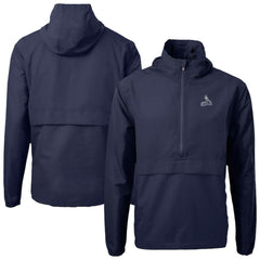 St. Louis Cardinals Cutter & Buck Charter Eco Recycled Anorak Half-Zip Hoodie Jacket - Navy - MLB Lifestyle