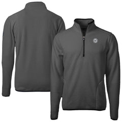 Washington Nationals Cutter & Buck Cascade Eco Fleece Quarter-Zip Jacket - Gray - MLB on Sale