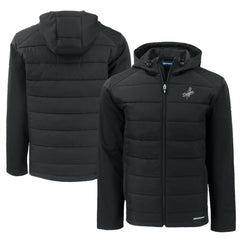 Los Angeles Dodgers Cutter & Buck Big & Tall Evoke Hybrid Eco Softshell Recycled Full-Zip Hooded PrimaLoft Jacket - Black - MLB Lifestyle