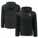 New York Mets Cutter & Buck Big & Tall Evoke Hybrid Eco Softshell Recycled Full-Zip Hooded PrimaLoft Jacket - Black - MLB Sale