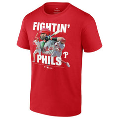 Trea Turner, Bryce Harper, & Kyle Schwarber Philadelphia Phillies Fightin Phils T-Shirt - Red - MLB Online