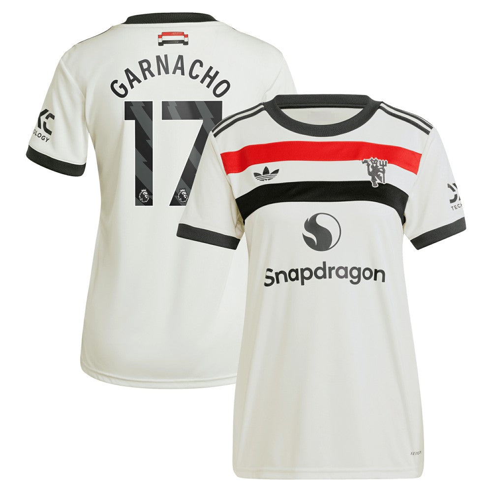Alejandro Garnacho Manchester United Originals Women's 2024/25 Third Replica Jersey Cream - Adidas for sale