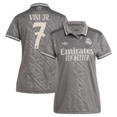 Vini Jr. Real Madrid Originals Women's 2024/25 Third Replica Player Jersey Charcoal - Adidas sale
