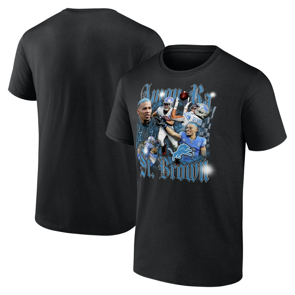 Fanatics Amon-Ra St. Brown Detroit Lions Notorious Player Graphic T-Shirt Black