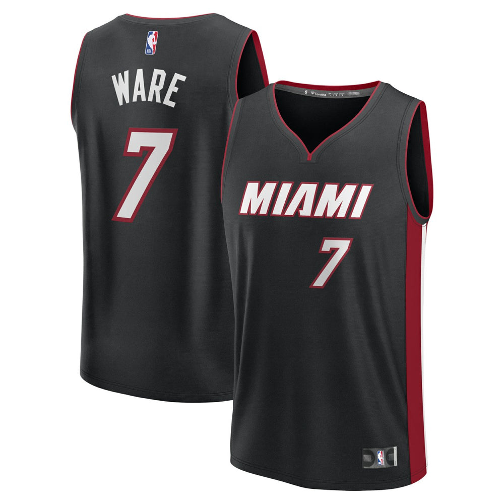 Kel'el Ware Miami Heat Fast Break Replica Player Jersey Icon Edition Black | Fanatics online