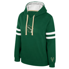 Milwaukee Bucks Stadium Essentials Women's Road Game Pullover Hoodie Hunter Green