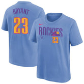 Kris Bryant Colorado Rockies Nike Youth Fuse City Connect Name & Number T-Shirt - Light Blue - Nike Discount