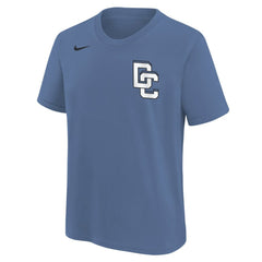 CJ Abrams Washington Nationals Nike Youth Fuse City Connect Name & Number T-Shirt - Blue - Nike Lifestyle