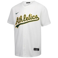 Athletics Nike Youth Home Game Jersey - White - Nike Lifestyle