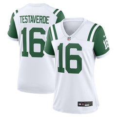 Nike Vinny Testaverde New York Jets Women's Classic Alternate Retired Player Game Jersey White