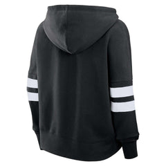 Utah Mammoth Fanatics Women's Oversized Seize V-Neck Pullover Hoodie - Black - NHL 202032882