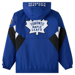 Toronto Maple Leafs OVO x Starter Half-Zip Hooded Jacket - Blue - NHL 202034620