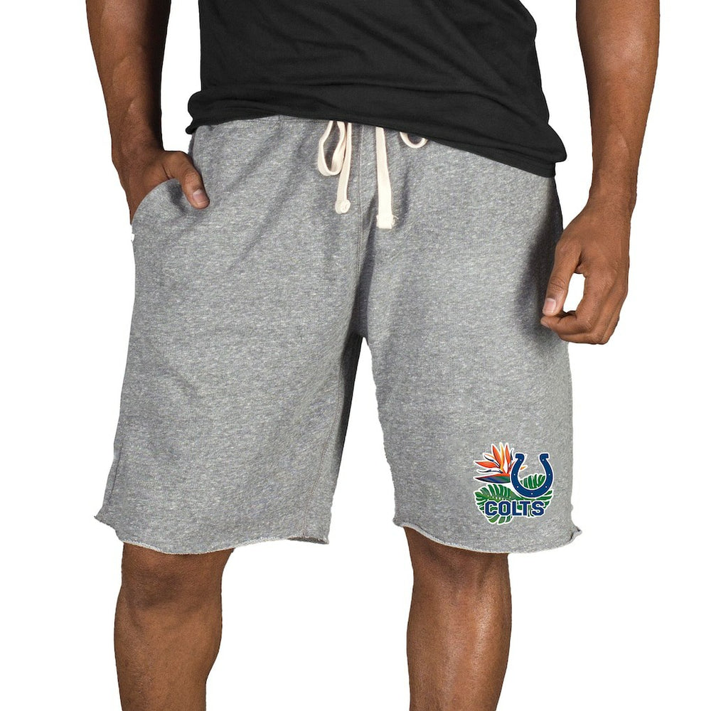 Indianapolis Colts Concepts Sport Mainstream Tri-Blend Shorts Gray