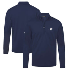 Winnipeg Jets Levelwear Heron Insignia Core Quarter-Zip Jacket - Navy - NHL 202038705