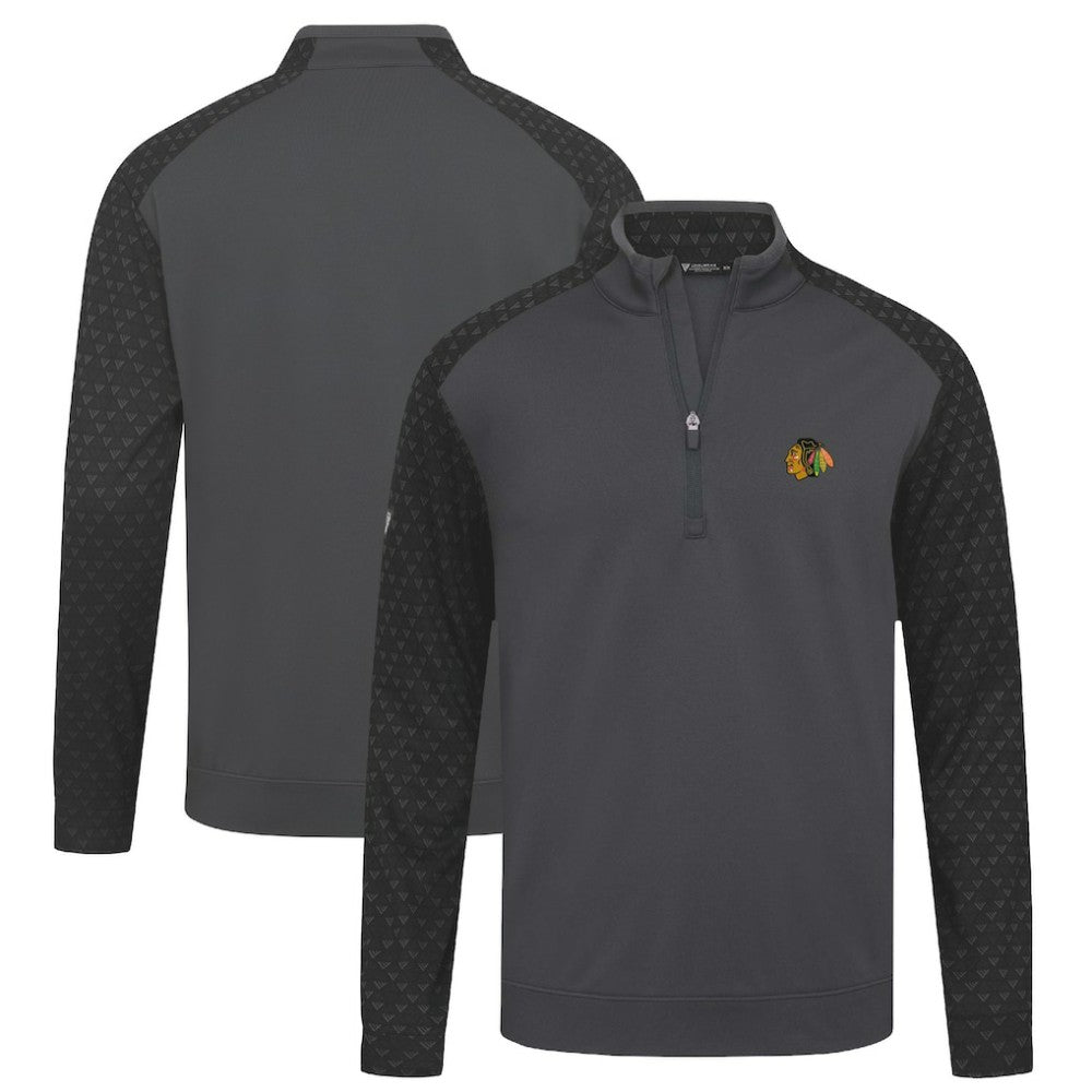 Chicago Blackhawks Levelwear Aztec Insignia Core Quarter-Zip Pullover Top - Charcoal - NHL 202038723