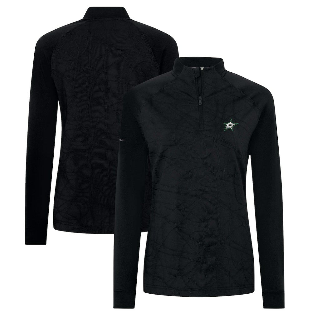 Dallas Stars Levelwear Women's Amethyst Insignia Core Quarter-Zip Jacket - Black - NHL 202038765