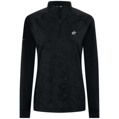 Dallas Stars Levelwear Women's Amethyst Insignia Core Quarter-Zip Jacket - Black - NHL 202038765