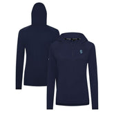 Seattle Kraken Levelwear Women's Raven Insignia Core Quarter-Zip Jacket - Deep Sea Blue - NHL 202038844