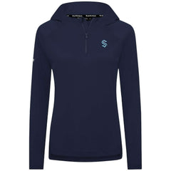 Seattle Kraken Levelwear Women's Raven Insignia Core Quarter-Zip Jacket - Deep Sea Blue - NHL 202038844