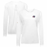 Columbus Blue Jackets Levelwear Women's Sequoia Primary Logo Long Sleeve T-Shirt - White - NHL 202038909