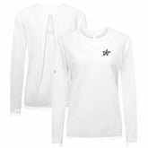 Dallas Stars Levelwear Women's Sequoia Primary Logo Long Sleeve T-Shirt - White - NHL 202038919