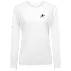 Dallas Stars Levelwear Women's Sequoia Primary Logo Long Sleeve T-Shirt - White - NHL 202038919