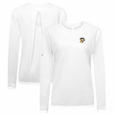 Pittsburgh Penguins Levelwear Women's Sequoia Primary Logo Long Sleeve T-Shirt - White - NHL 202038931