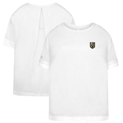 Vegas Golden Knights Levelwear Women's Tulip Primary Logo T-Shirt - White - NHL 202038966