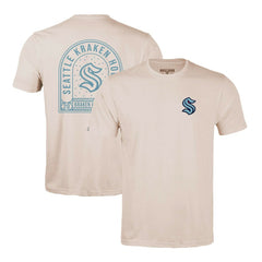 Seattle Kraken Levelwear Richmond Stained Glass T-Shirt - Khaki - NHL 202038968