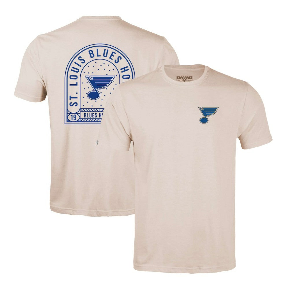 St. Louis Blues Levelwear Richmond Stained Glass T-Shirt - Khaki - NHL 202038973
