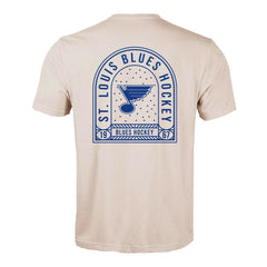 St. Louis Blues Levelwear Richmond Stained Glass T-Shirt - Khaki - NHL 202038973
