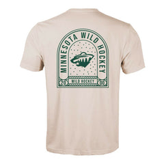 Minnesota Wild Levelwear Richmond Stained Glass T-Shirt - Khaki - NHL 202038975