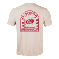 Carolina Hurricanes Levelwear Richmond Stained Glass T-Shirt - Khaki - NHL 202038976