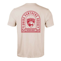 Florida Panthers Levelwear Richmond Stained Glass T-Shirt - Khaki - NHL 202038977