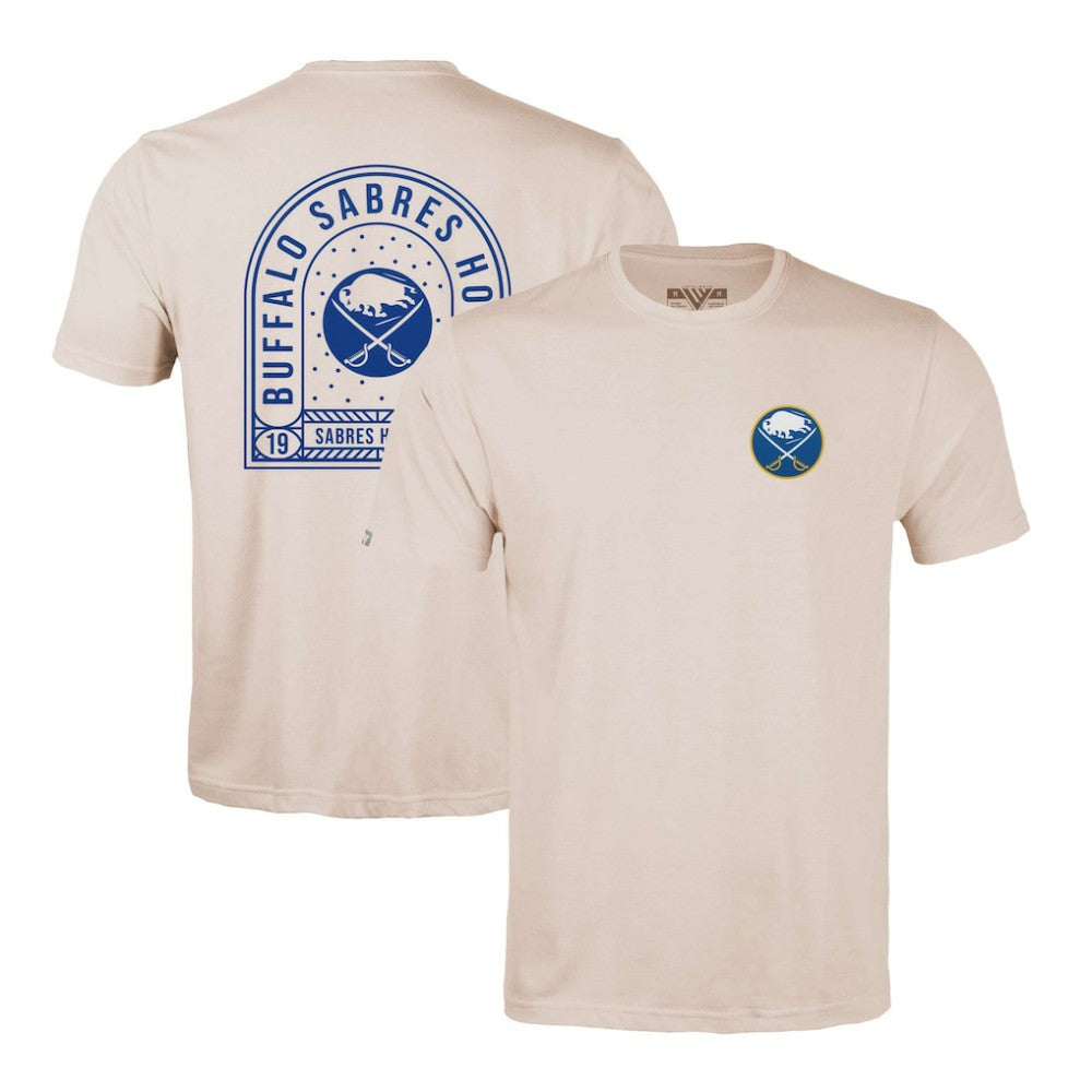 Buffalo Sabres Levelwear Richmond Stained Glass T-Shirt - Khaki - NHL 202038991