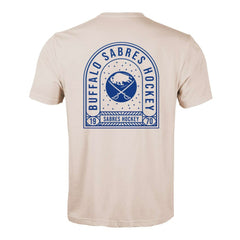 Buffalo Sabres Levelwear Richmond Stained Glass T-Shirt - Khaki - NHL 202038991