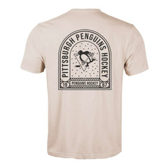 Pittsburgh Penguins Levelwear Richmond Stained Glass T-Shirt - Khaki - NHL 202038993