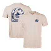 Vancouver Canucks Levelwear Richmond Stained Glass T-Shirt - Khaki - NHL 202038994