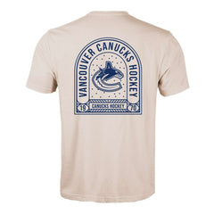 Vancouver Canucks Levelwear Richmond Stained Glass T-Shirt - Khaki - NHL 202038994