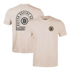 Boston Bruins Levelwear Richmond Stained Glass T-Shirt - Khaki - NHL 202038995