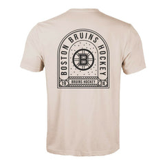 Boston Bruins Levelwear Richmond Stained Glass T-Shirt - Khaki - NHL 202038995