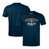 Edmonton Oilers Levelwear Richmond Ice Wall T-Shirt - Navy - NHL 202039011