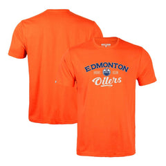 Edmonton Oilers Levelwear Richmond Ice Wall T-Shirt - Orange - NHL 202039012