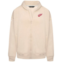 Detroit Red Wings Levelwear Uphill Stained Glass Full-Zip Hoodie Jacket - Khaki - NHL 202039349