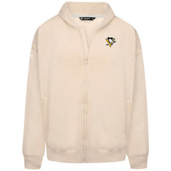 Pittsburgh Penguins Levelwear Uphill Stained Glass Full-Zip Hoodie Jacket - Khaki - NHL 202039360